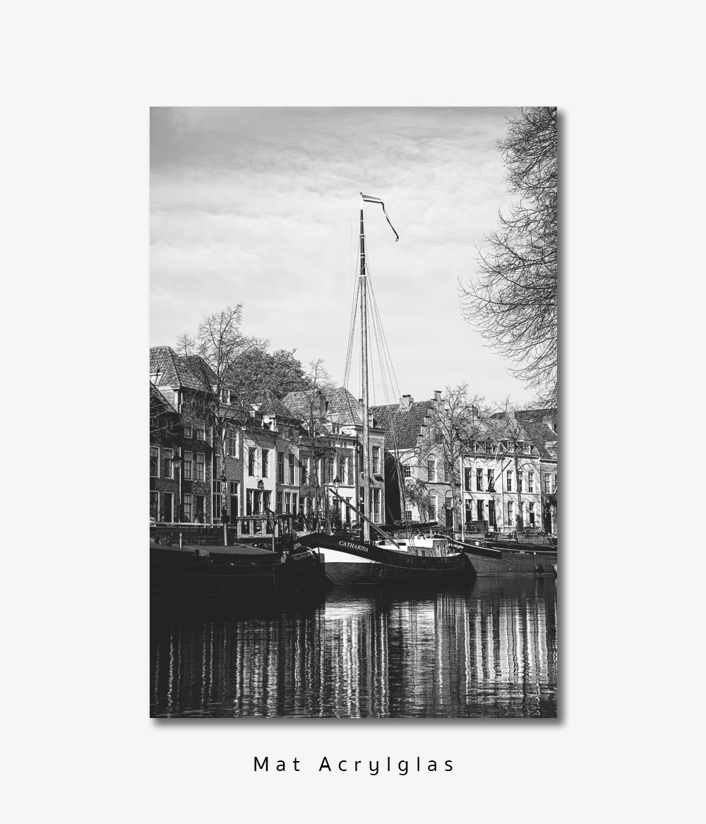 foto brede haven Den Bosch 90x60 mat acrylglas