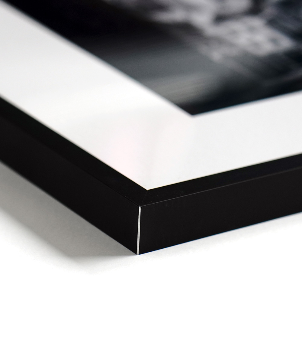 zwarte lijst aluminium luxe photo art